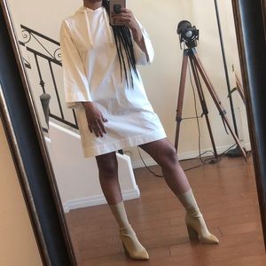 White Oversized Pullover Shirt/Dress!!
